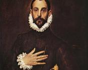 The Knight with His Hand on His Breast - 埃尔·格列柯